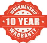 10-year workmanship warranty