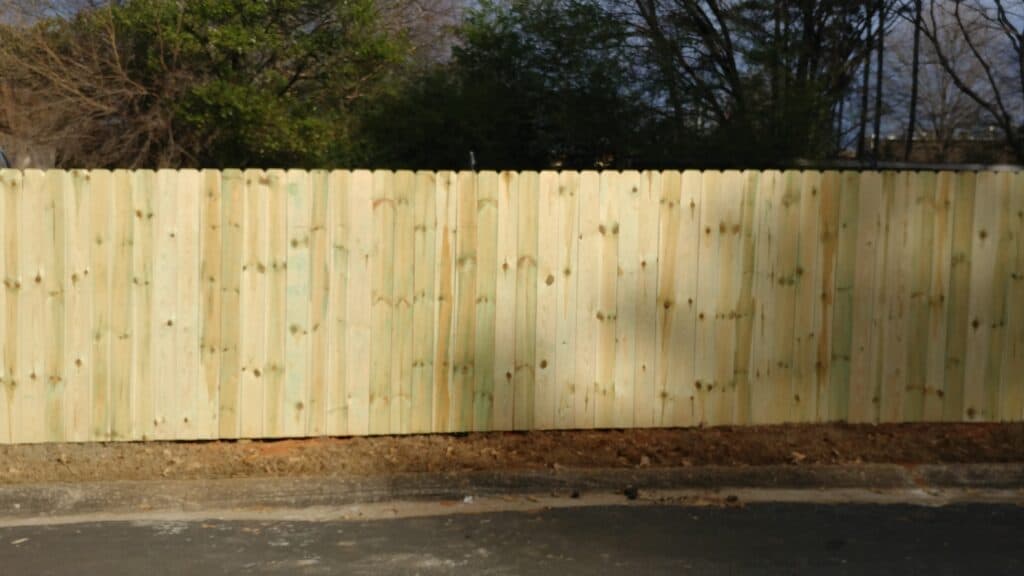 Dog Ear Wood Privacy Fence