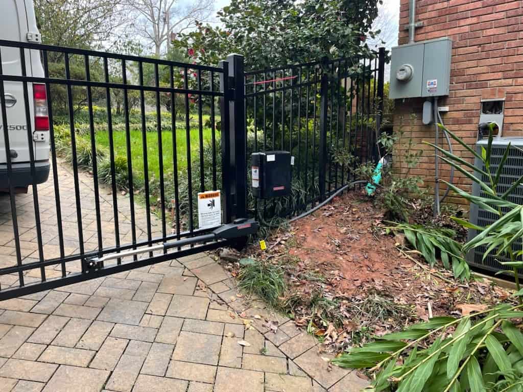 Residential Driveway Gate with Entry Control