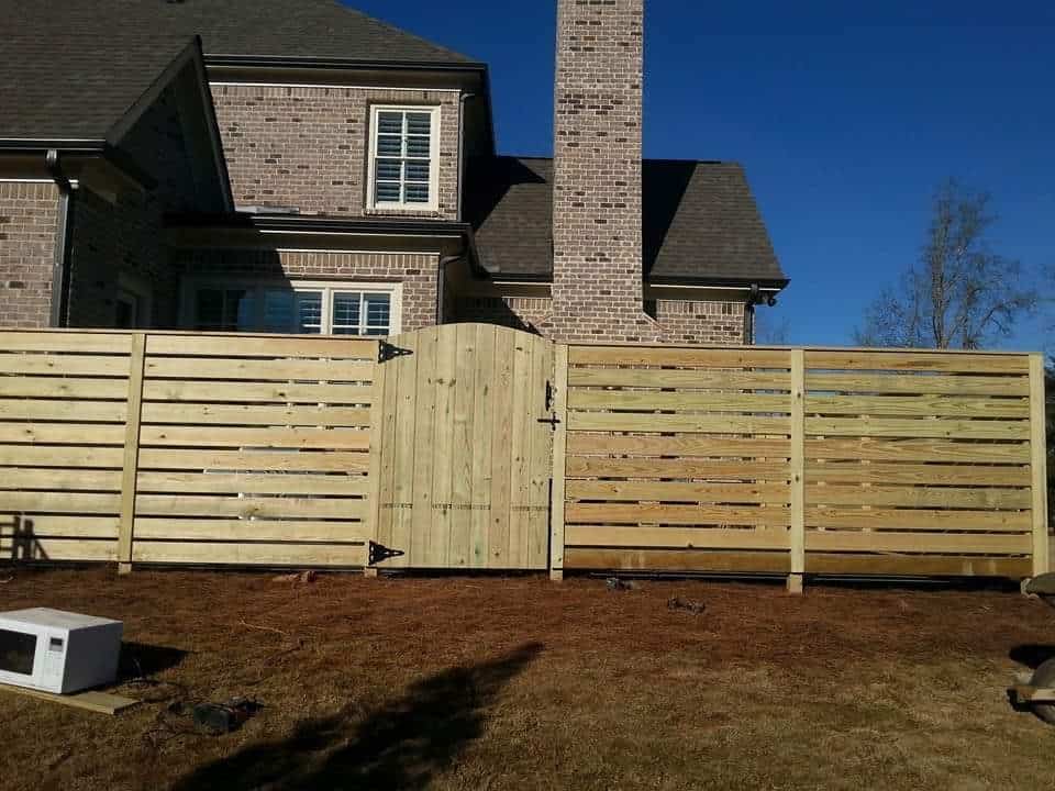 Horizontal Semi Privacy Fence
