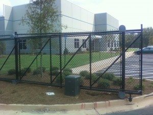 Commercial Chain Link Secure Entry